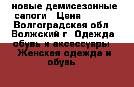 новые демисезонные сапоги › Цена ­ 4 500 - Волгоградская обл., Волжский г. Одежда, обувь и аксессуары » Женская одежда и обувь   